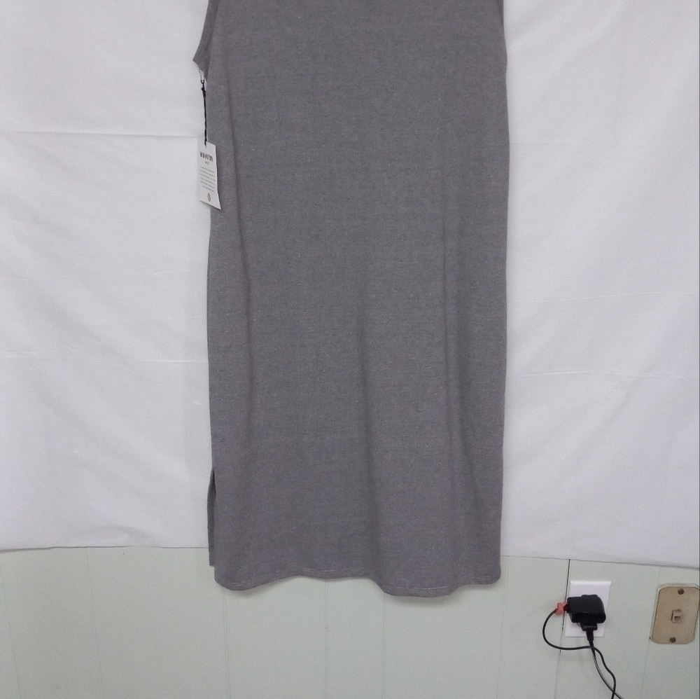 NWT MOHNTON DRESS WOMENS SZ LARGE SLEEVELESS GRAY - Picture 5 of 8
